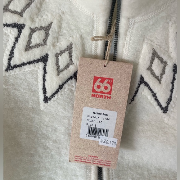 COPY - 66 degrees north Kaldi wool zip up sweater NWT - Picture 2 of 3